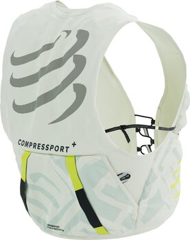 Running backpack Compressport UltRun S Pack Evo 10 Sugar Swizzle/Ice Flow/Safety Yellow M Running backpack - 4
