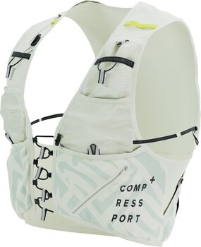 Running backpack Compressport UltRun S Pack Evo 10 Sugar Swizzle/Ice Flow/Safety Yellow M Running backpack - 8