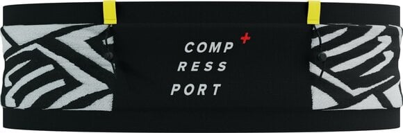 Běžecké pouzdro Compressport Free Belt Pro Black/White/Safety Yellow M/L Běžecké pouzdro - 2