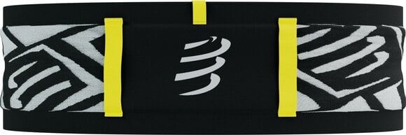 Běžecké pouzdro Compressport Free Belt Pro Black/White/Safety Yellow M/L Běžecké pouzdro - 5