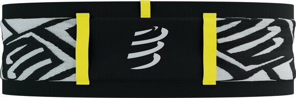 Bežecké puzdro Compressport Free Belt Pro Black/White/Safety Yellow XL/2XL Bežecké puzdro - 5