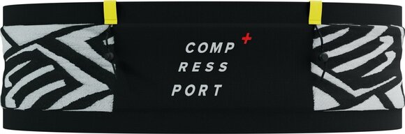 Běžecké pouzdro Compressport Free Belt Pro Black/White/Safety Yellow XS/S Běžecké pouzdro - 2