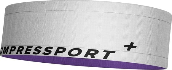 Běžecké pouzdro Compressport Free Belt White/Royal Lilac M/L Běžecké pouzdro - 4