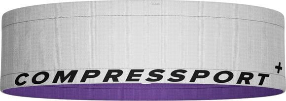 Běžecké pouzdro Compressport Free Belt White/Royal Lilac M/L Běžecké pouzdro - 5