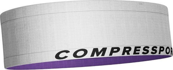 Běžecké pouzdro Compressport Free Belt White/Royal Lilac M/L Běžecké pouzdro - 6