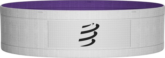 Hardloophoes Compressport Free Belt White/Royal Lilac XS/S Hardloophoes - 2