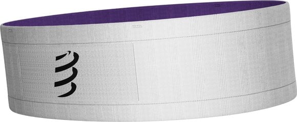 Hardloophoes Compressport Free Belt White/Royal Lilac XS/S Hardloophoes - 8