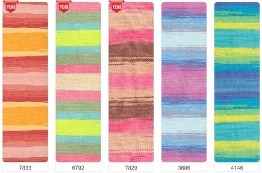 Knitting Yarn Alize Bella Batik 100 6792 - 3