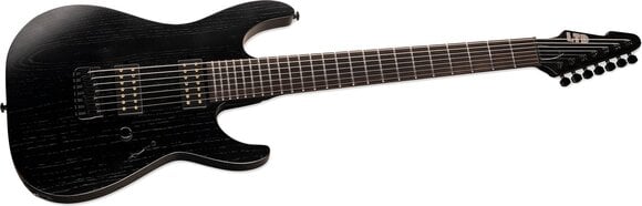 Guitare électrique ESP LTD AW-7 Baritone Alex Wade Open Grain Black - 3