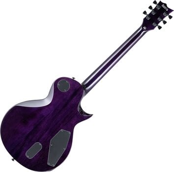 Electric guitar ESP LTD EC-1000 QM LH See Thru Purple Sunburst - 2