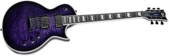 Electric guitar ESP LTD EC-1000 QM LH See Thru Purple Sunburst - 3