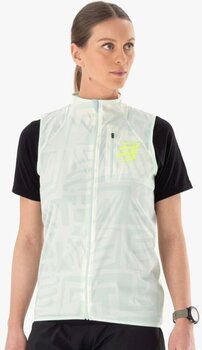 Μπουφάν για Τρέξιμο Compressport Hurricane Windproof Vest W Sugar Swizzle/Ice Flow/Safety Yellow XS Μπουφάν για Τρέξιμο - 9