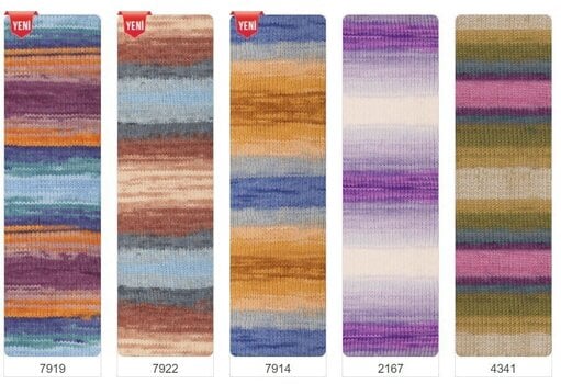 Fios para tricotar Alize Burcum Batik 4200 - 3