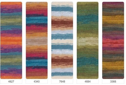 Fios para tricotar Alize Burcum Batik 4200 - 4