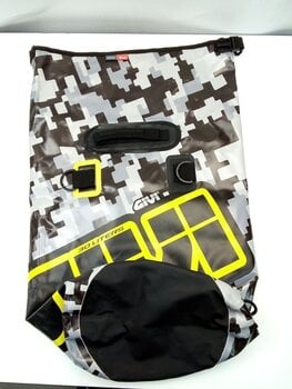 Motorcycle Top Case / Bag Givi EA114CM Waterproof Cylinder Seat Bag 30L Camo/Grey/Yellow (B-Stock) #952052 (Pre-owned) - 2