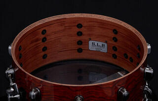 Snare Drum Tama LGB146 Natural Quilted Bubinga 14" Natural Snare Drum - 4