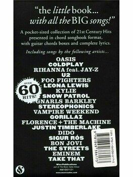 Music sheet for guitars and bass guitars The Little Black Songbook 21st Century Hits Music Book - 2