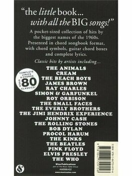 Noder til guitarer og basguitarer Music Sales The Little Black Songbook: 60s Hits Musik bog - 2