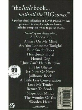 Noten für Gitarren und Bassgitarren The Little Black Songbook Elvis - 2