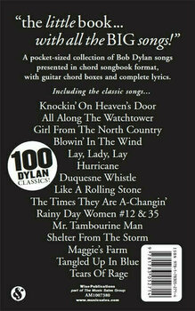 Gitár és basszusgitár kották The Little Black Songbook Bob Dylan Vocal - 2