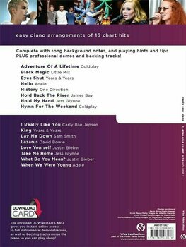 Nuotit pianoille Music Sales Really Easy Piano Playalong: Chart Hits Volume 2 Nuottikirja - 2