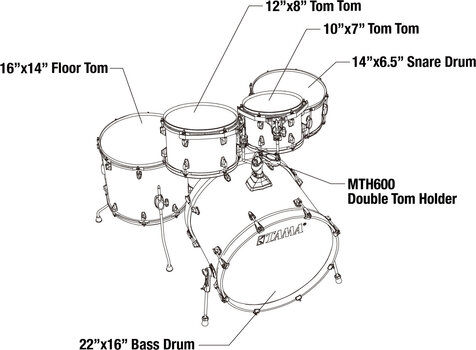 Akustik-Drumset Tama CL52KRS-CFF Coffee Fade - 4