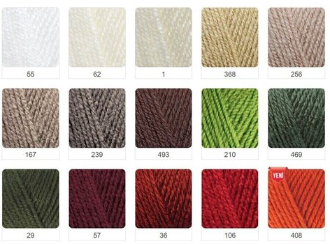 Fios para tricotar Alize Burcum Klasik 55 - 3