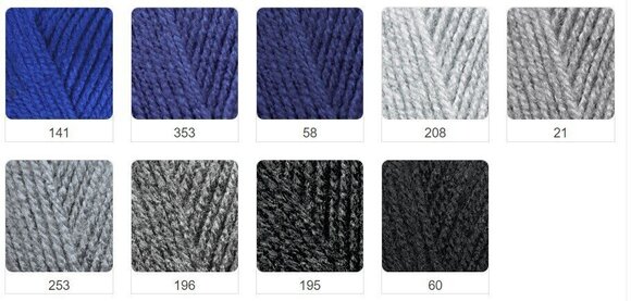 Fios para tricotar Alize Burcum Klasik 55 - 5