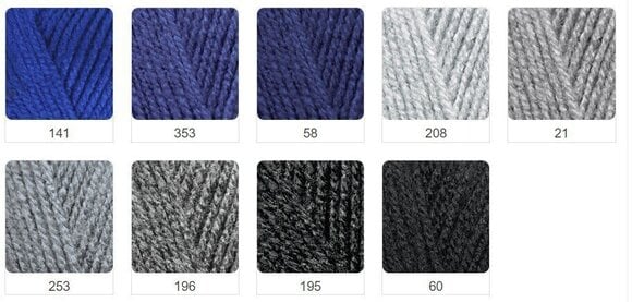 Fios para tricotar Alize Burcum Klasik 210 - 5