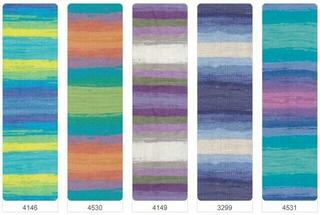 Fios para tricotar Alize Cotton Gold Batik 7829 Fios para tricotar - 5