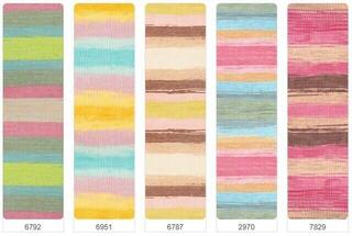 Strikkegarn Alize Cotton Gold Batik 6792 - 3