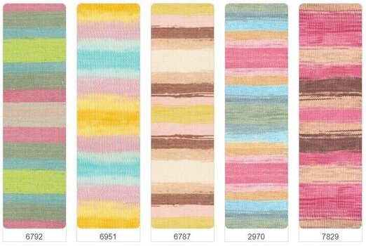 Fios para tricotar Alize Cotton Gold Batik 4741 - 4