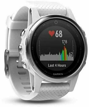 Smart hodinky Garmin fénix 5S Silver/White - 6