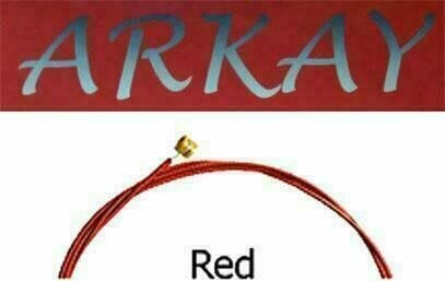Jeux de 5 cordes basses Aurora Arkay Standard Bass Guitar Strings 45-125 Red - 2