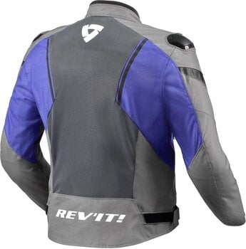 Giacca in tessuto Rev'it! Jacket Control Air H2O Grey/Blue L Giacca in tessuto - 2