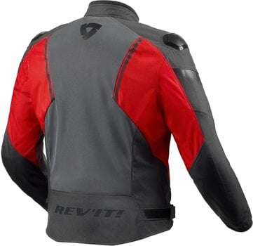 Textiele jas Rev'it! Jacket Control Air H2O Grey/Red L Textiele jas - 2