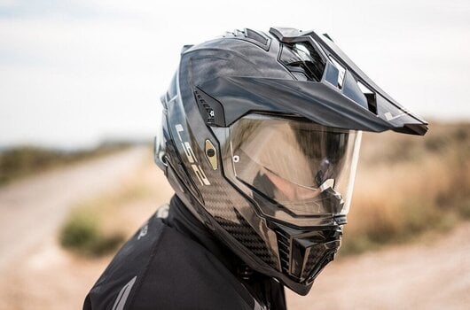 Helmet LS2 MX701 Explorer Carbon Edge Black/Fluo Orange S Helmet - 12