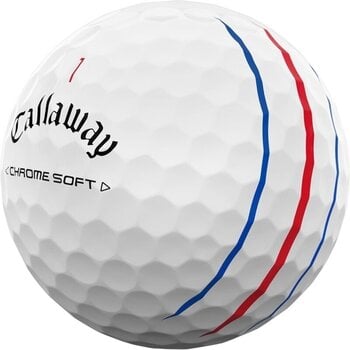 Golf Balls Callaway Chrome Soft 2024 White Golf Balls Triple Track 3 Pack - 2