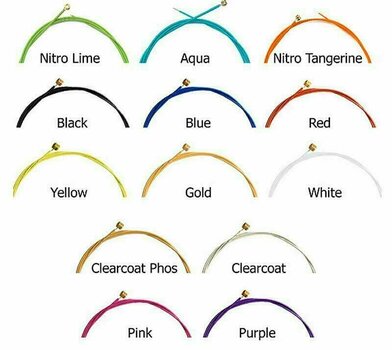 Snaren voor akoestische gitaar Aurora Premium Acoustic Guitar Strings Light 11-50 Pink - 3