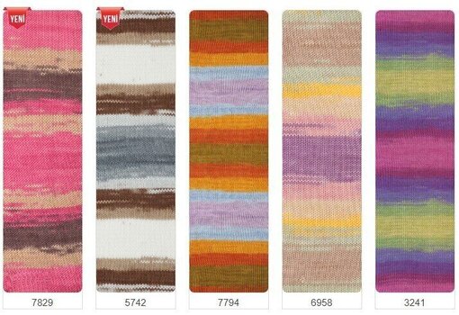 Knitting Yarn Alize Diva Batik 6958 - 3