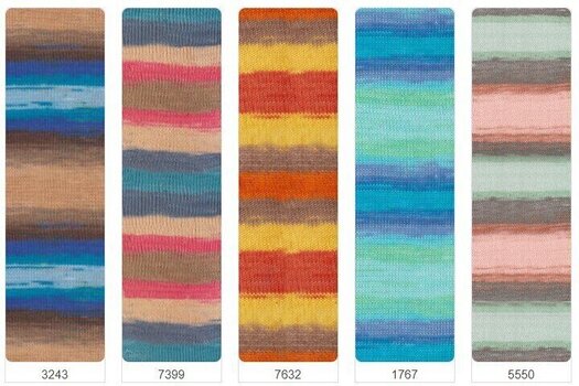 Knitting Yarn Alize Diva Batik 6958 - 5