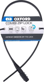 Motorcycle Lock Oxford Combi Zip Lock Black Motorcycle Lock - 2