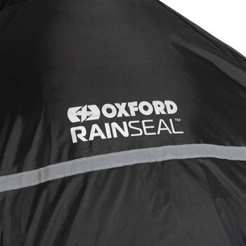 Motorcycle Rain Jacket Oxford Rainseal Over Jacket Black 2XL - 6