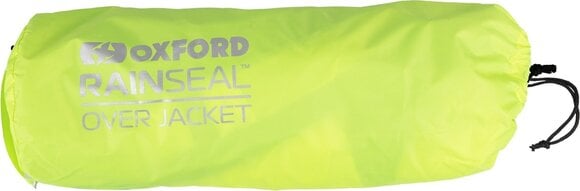 Regenjas voor motorfiets Oxford Rainseal Over Jacket Black/Fluo 5XL - 3