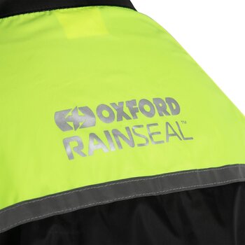 Motorcycle Rain Jacket Oxford Rainseal Over Jacket Black/Fluo 6XL Motorcycle Rain Jacket - 6