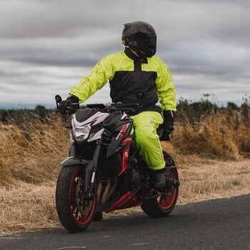 Chaqueta impermeable para moto Oxford Rainseal Over Jacket Black/Fluo L Chaqueta impermeable para moto - 15