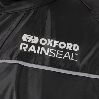 Regenjas voor motorfiets Oxford Rainseal Over Jacket Black L - 4