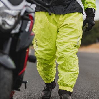 Motorcycle Rain Pants Oxford Rainseal Over Trousers Fluo 2XL - 10