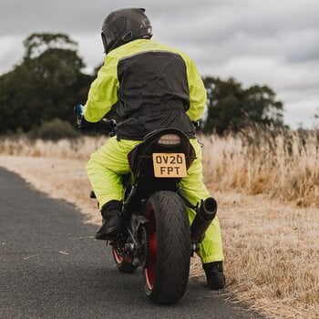 Motorcycle Rain Pants Oxford Rainseal Over Trousers Fluo L - 9