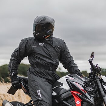Motorcycle Rain Suit Oxford Rainseal Oversuit Black 2XL - 17